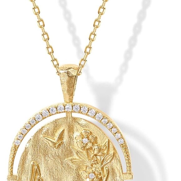 Jewelry - Gold Plated Engraved Bohemian Necklace Women Adjustable Chain Jewelry